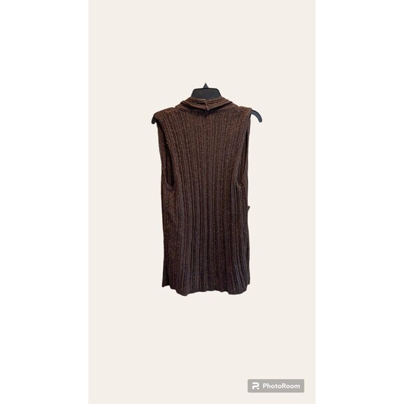 Maurice's | Women's Brown Open Front Sleeveless Sweater Vest Size 0 - Picture 3 of 8